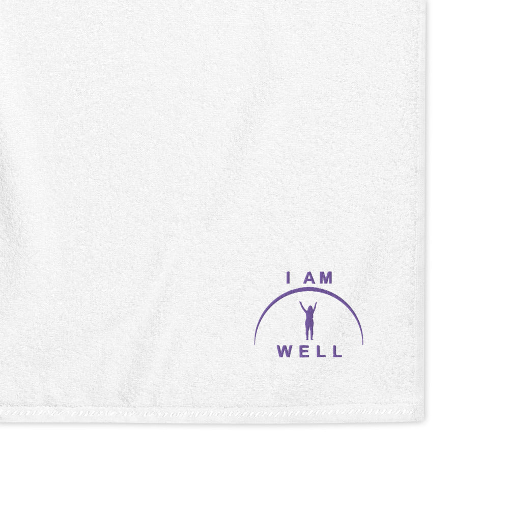 I AM WELL Towels - Purple Logo - Female